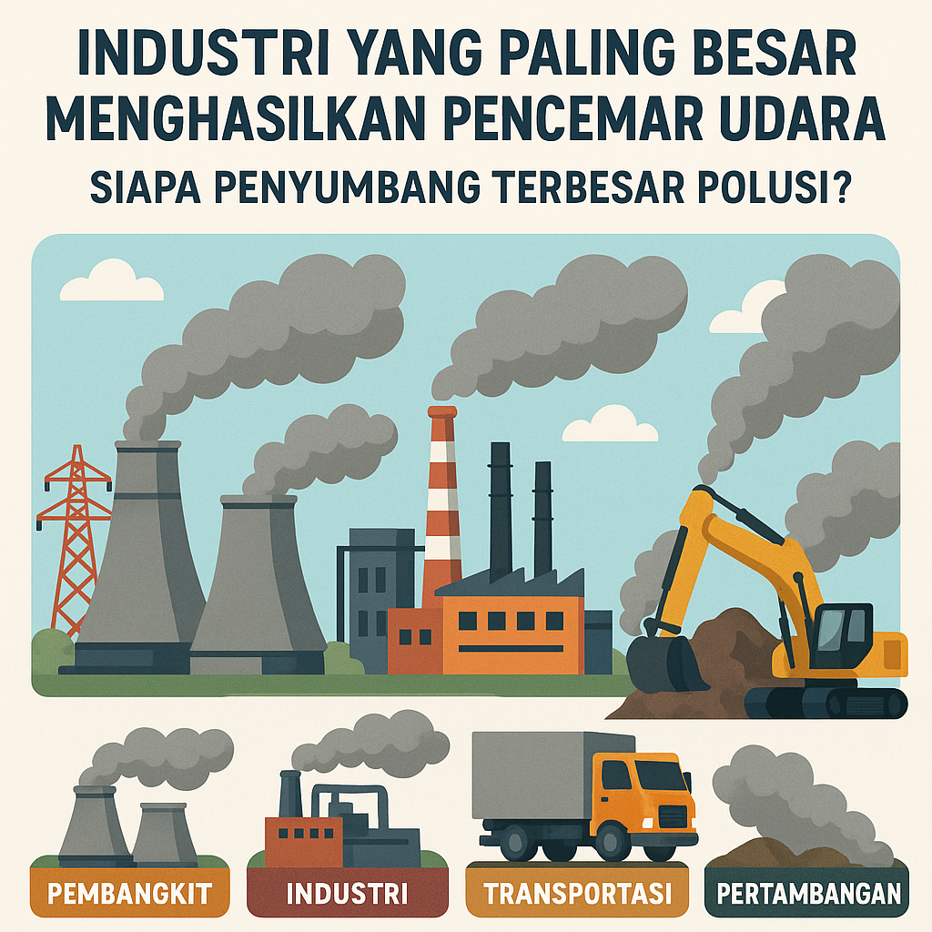 Industri yang Paling Besar Menghasilkan Pencemar Udara: Siapa Penyumbang Terbesar Polusi?